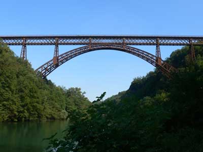 Stahlbrücke bei Paderno